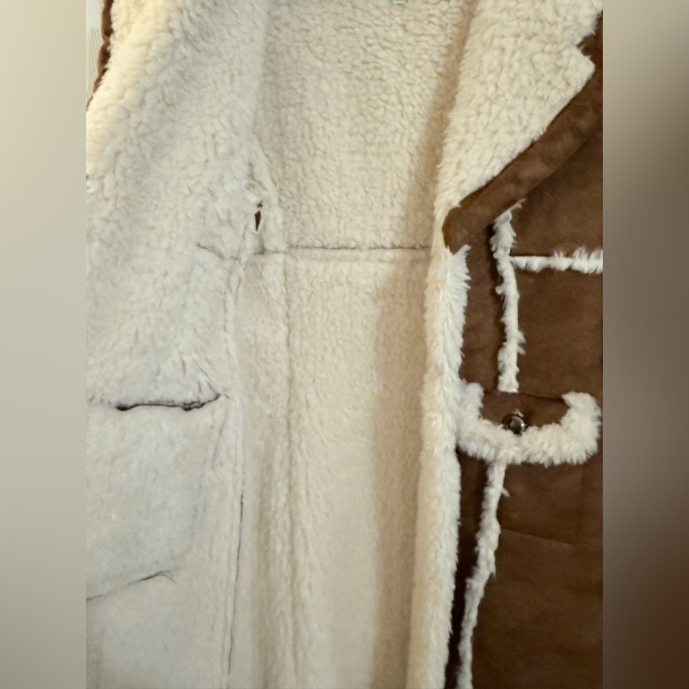 Vintage Wilsons Leather Penny Lane Coat suede with faux fur trim. Women’s M - Picture 6 of 13